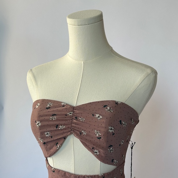 Superdown Midi Cutout Dress Floral XS - Picture 3 of 5